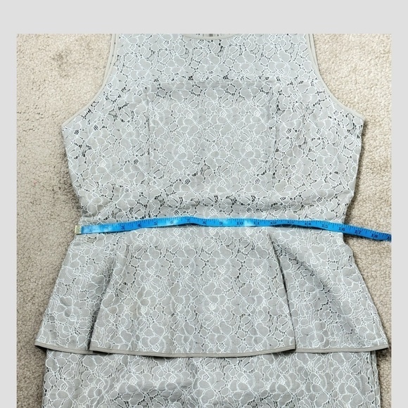 Sachin + Babi Anthropologie Dress Lace Peplum Mini Dress Occasion Sleeveless 12 - Picture 10 of 13